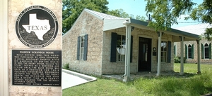 Current view of Schanda House with the Texas State Historical marker Current view of Schanda House with the Texas State Historical marker