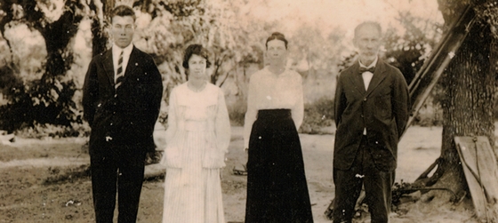 Adelbert, Bertha, Alwina and August Weber,ca. 1926