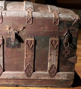 On Exhibit: Antique trunk On Exhibit: Antique trunk