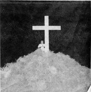 Tony Jung represents an early missionary standing on what is now known as Cross Mountain.